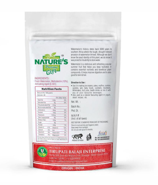 Natures Gift Watermelon Powder Smoothie 400 g