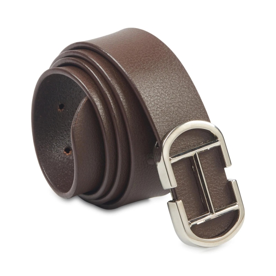 Men''s Genuine Leather Casual Belt - Brown-42