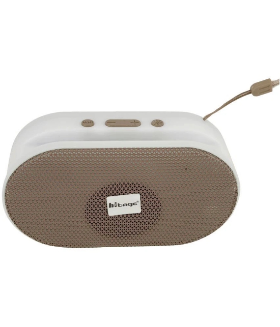 hitage BT-5.0 Crystal 5 W Bluetooth Speaker Bluetooth V 5.0 with USB,SD card Slot Playback Time 24 hrs Brown - Brown