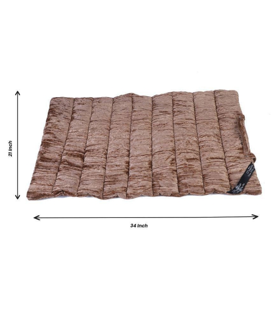 Crinkle Velvet Quilted Pet Mattress For Dogs & Cats - Small