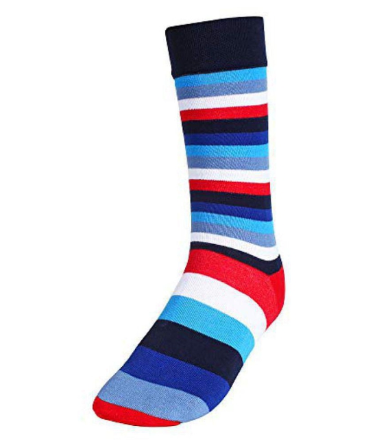 Creature - Cotton Men's Striped Multicolor Full Length Socks ( Pack of 3 ) - Multicolor