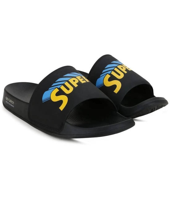 Campus Black Mens Slide Flip Flop  (Pair of 1) - None