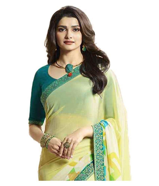 Gazal Fashions - Multicolor Chiffon Saree With Blouse Piece (Pack of 1)