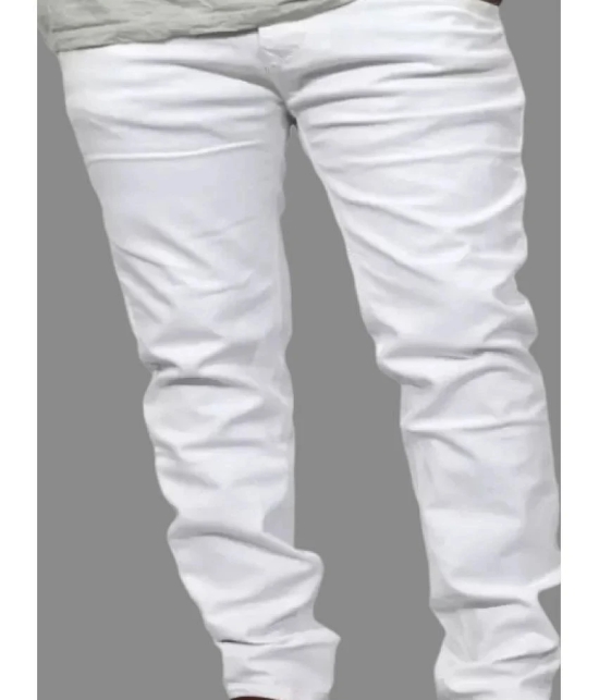 x20 - White Denim Slim Fit Mens Jeans ( Pack of 1 ) - None