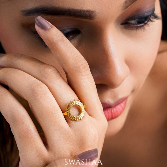 Astrid 18K Gold Plated Ring-Gold