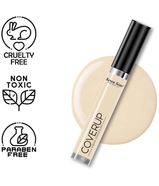 Seven Seas Coverup Liquid Concealer | Full Coverage Liquid Concealer (Nude)