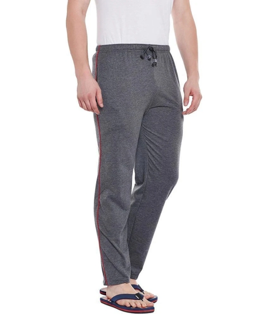 Vimal Jonney Grey Cotton Trackpants Single - None