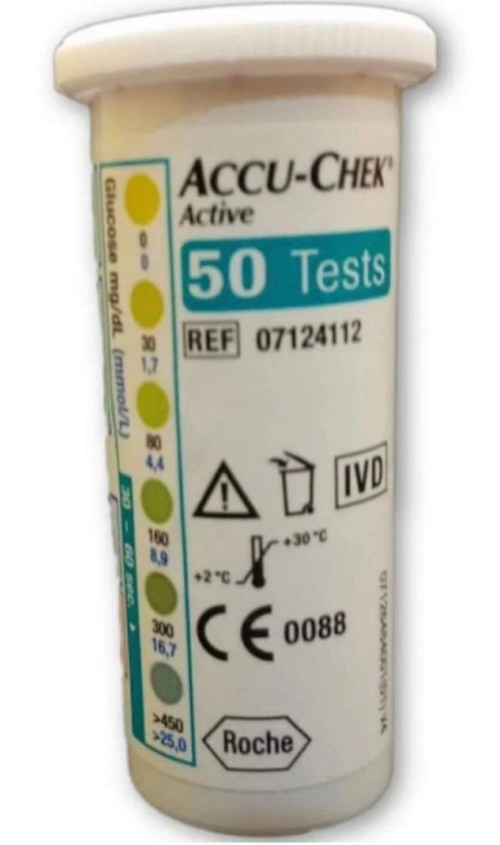 AccuChek Active Strips, Pack of 50 (Multicolor)