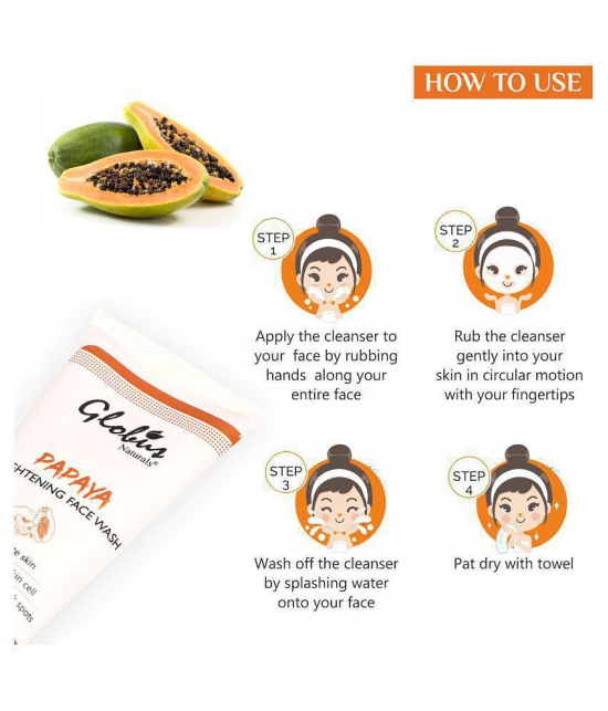 Globus Naturals Anti-Tan Papaya Purifying Face Wash 100 mL Pack of 2