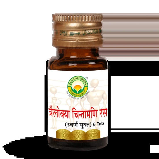 Basic Ayurveda Trailokya Chintamani Ras-30 Tablet