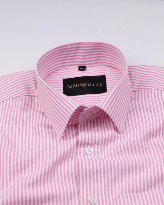 Zuazeiro Pink Stripe Oxford Cotton Shirt-44 / XL