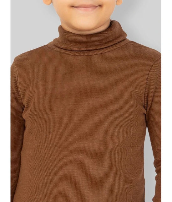 YHA - Brown Woollen Blend Boys Pullover Sweaters ( Pack of 1 ) - None