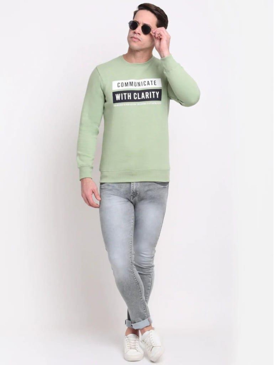 Rodamo  Men Green Printed Sweatshirt