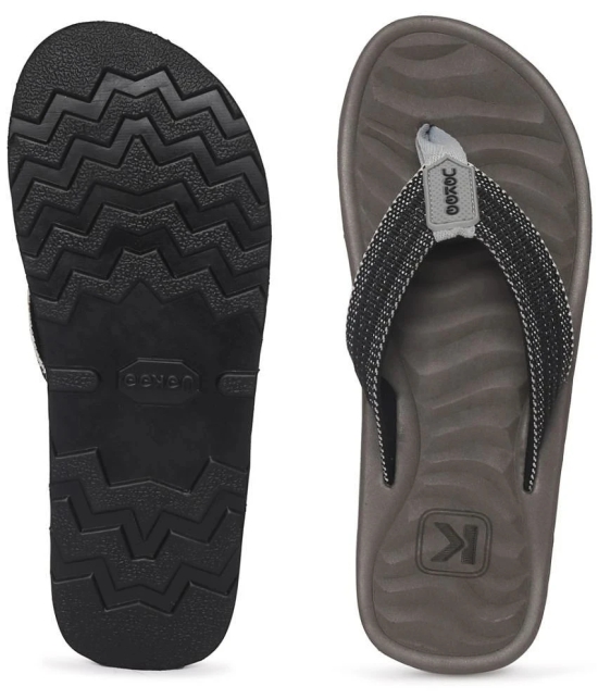 Paragon Grey Mens Thong Flip Flop - None