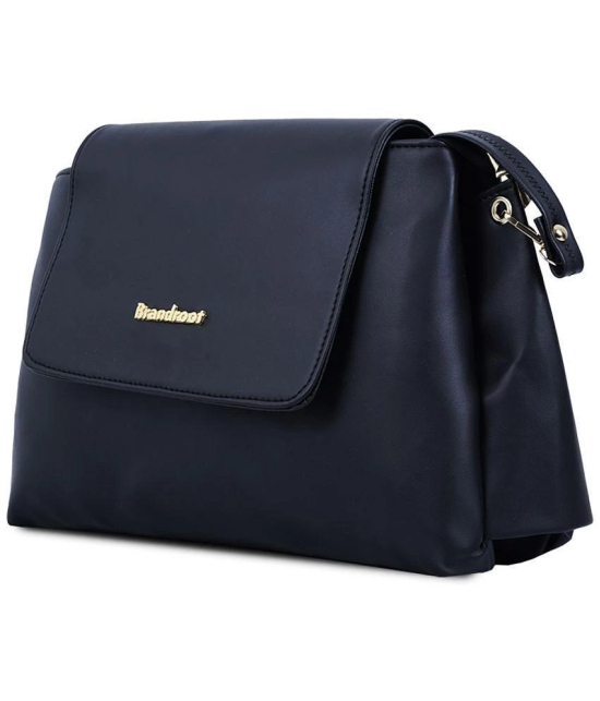 Brandroot - Black PU Sling Bag - Black