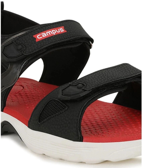 Campus - Black Mens Floater Sandals - None