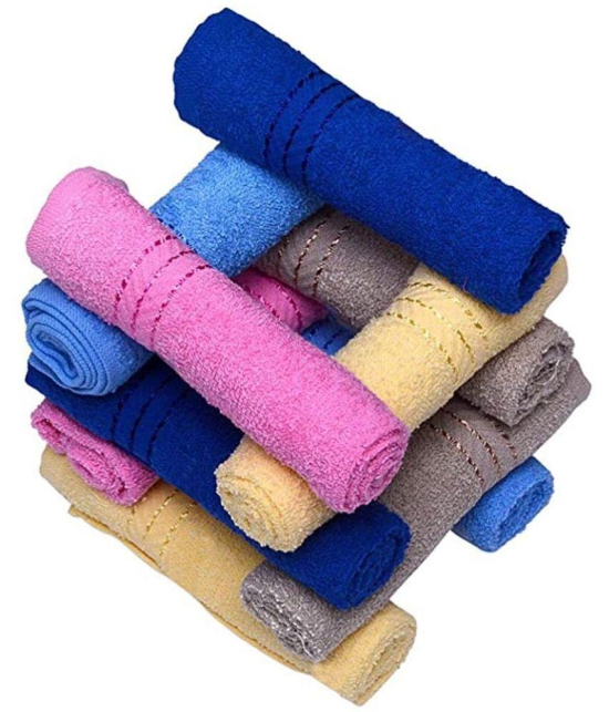 Gahoifab Set of 10 Face Towel Multi - Multi