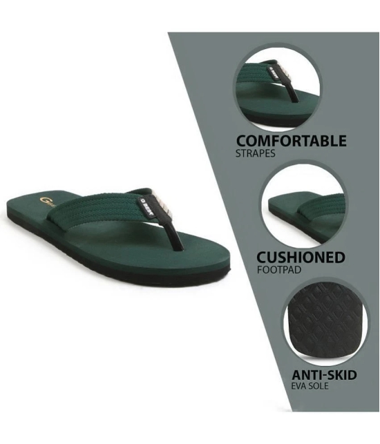 G Best Green Mens Thong Flip Flop - None