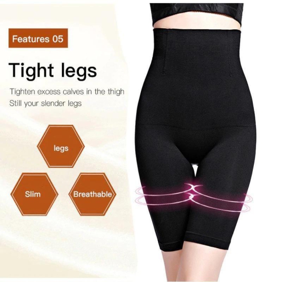 4-in-1 Shaper - Quick Slim Shape Wear Tummy, Thighs, Hips-Black-XXL