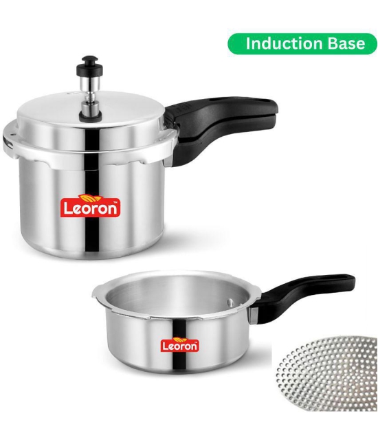 Srushti Gold is now Leoron 2L and 3 L Aluminium OuterLid Pressure Cooker With Induction Base