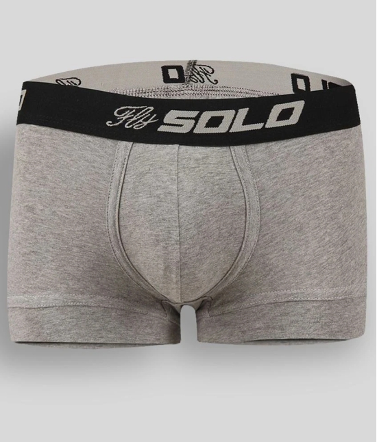 Solo Cotton Blend Mens Trunks ( Light Grey ) - 80