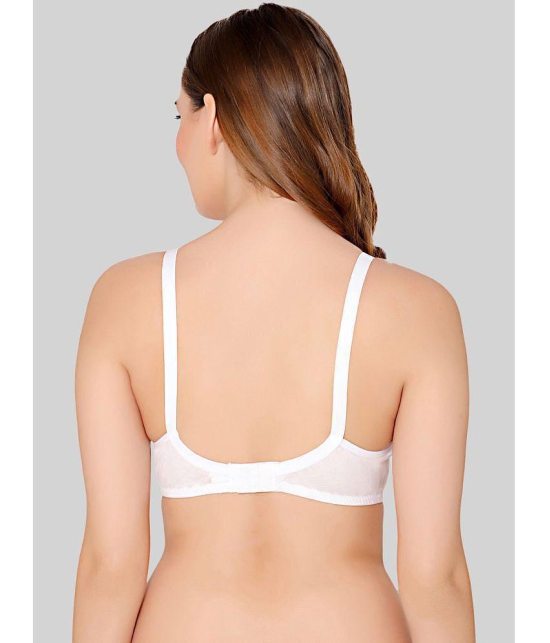 Bodycare White Cotton Blend Non Padded Womens Everyday Bra ( Pack of 1 ) - None