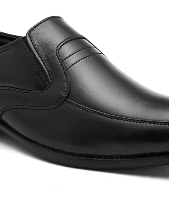 Fentacia - Black Mens Slip On Formal Shoes - None