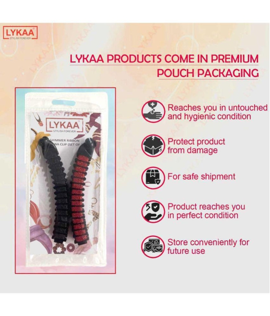 LYKAA Multi Womens Banana Clip ( Pack of 2 ) - Multi