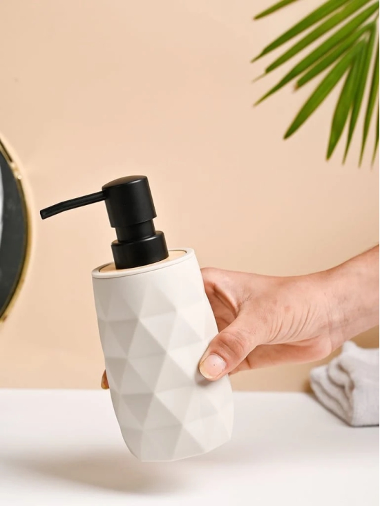 VON CASA Grey Plastic Soap Dispenser - 250ml