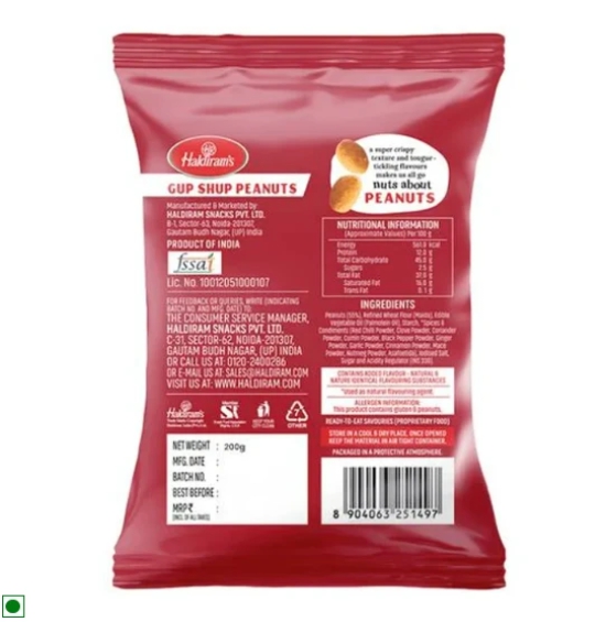 Haldrirams Gup Shup Peanuts 200gm