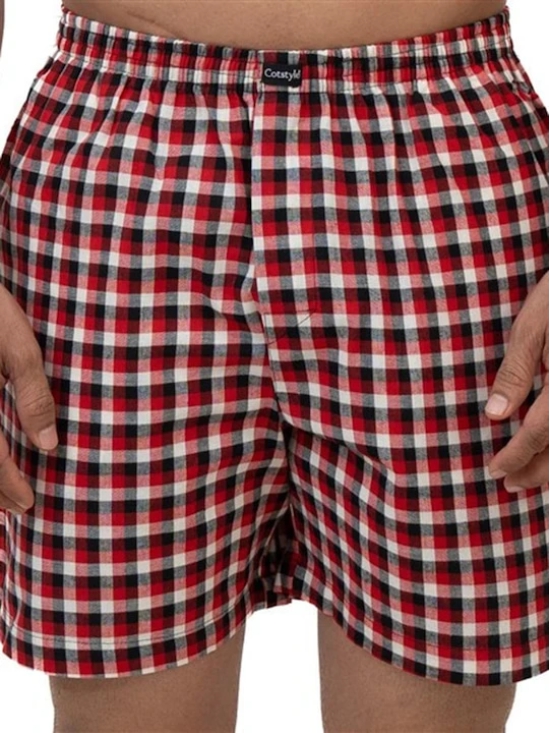 Checked Pure Cotton Boxers