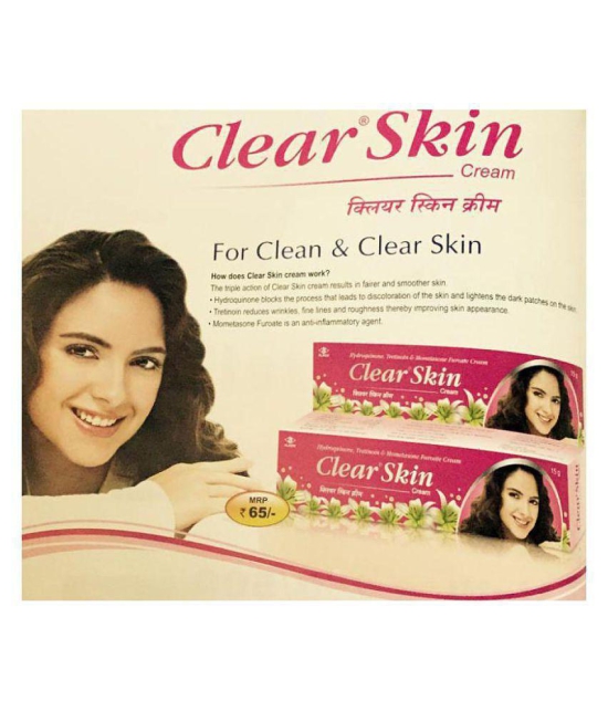 Clear Skin Cream Day Cream Clear Scars & marks 15 gm each gm Pack of 2