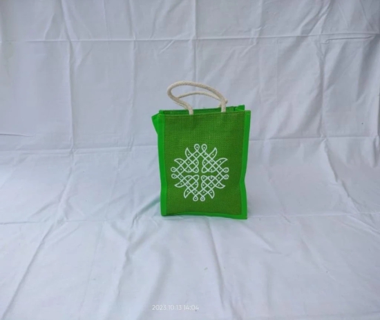 Green Color Mini Jute Bag