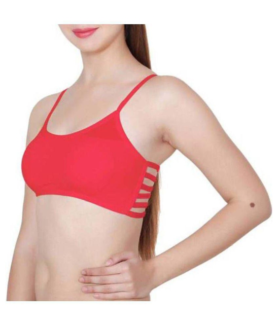 Galani Red Sports Bra - None