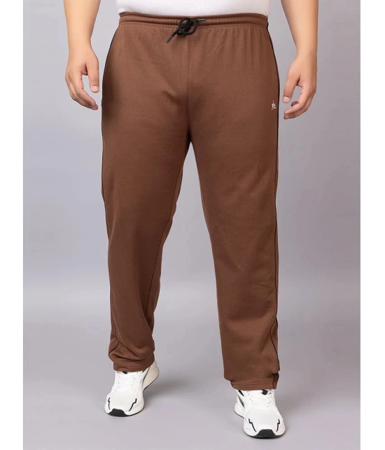 YHA Dirty Brown Fleece Mens Trackpants ( Pack of 1 ) - None