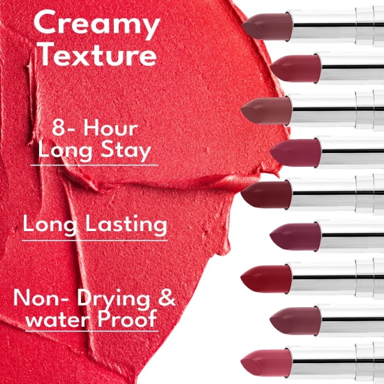 Creamy Matte Lipstick Long - Lasting For Women-sweet-rose