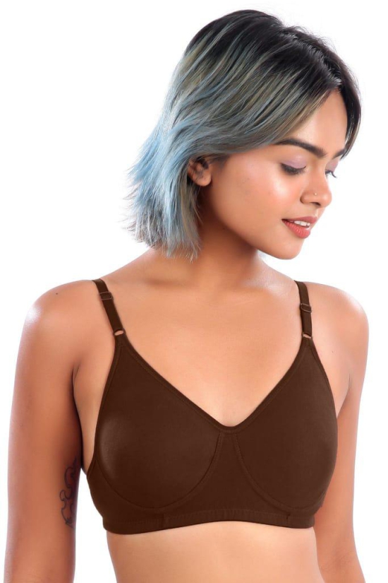 Women Hug Jasmine Bra Coffee Brown