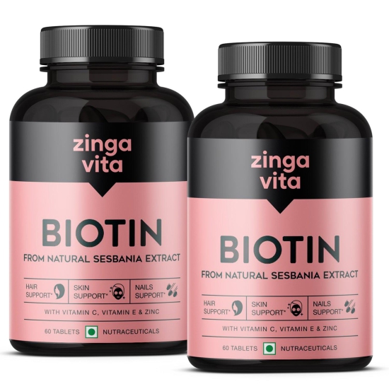 Plant Based Biotin Tablets-Pack of 2