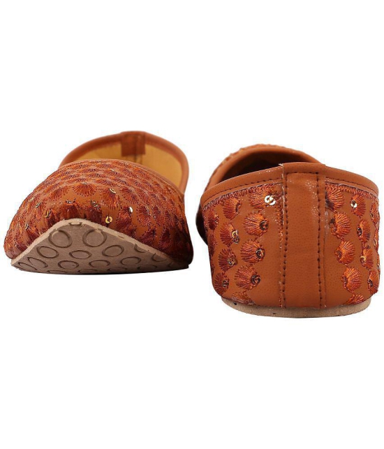 Anjaneya Creations Tan Ethnic Footwear - None