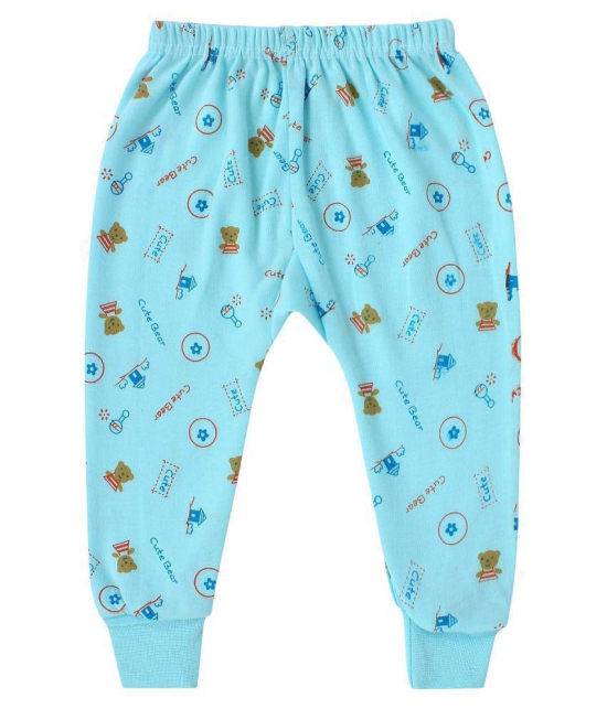 Dayaku Yellow, Blue, Turquoise, Beige and Peach Kids Boys & Girls Pyjamas Pack of 6 - None