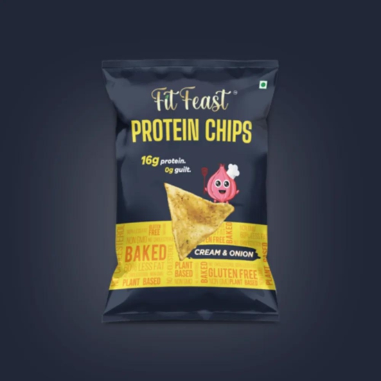 Protein Chips Cream & Onion-Box of 6