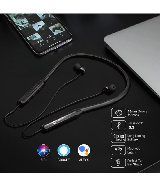 Portronics - Wireless Bluetooth Headset - Black