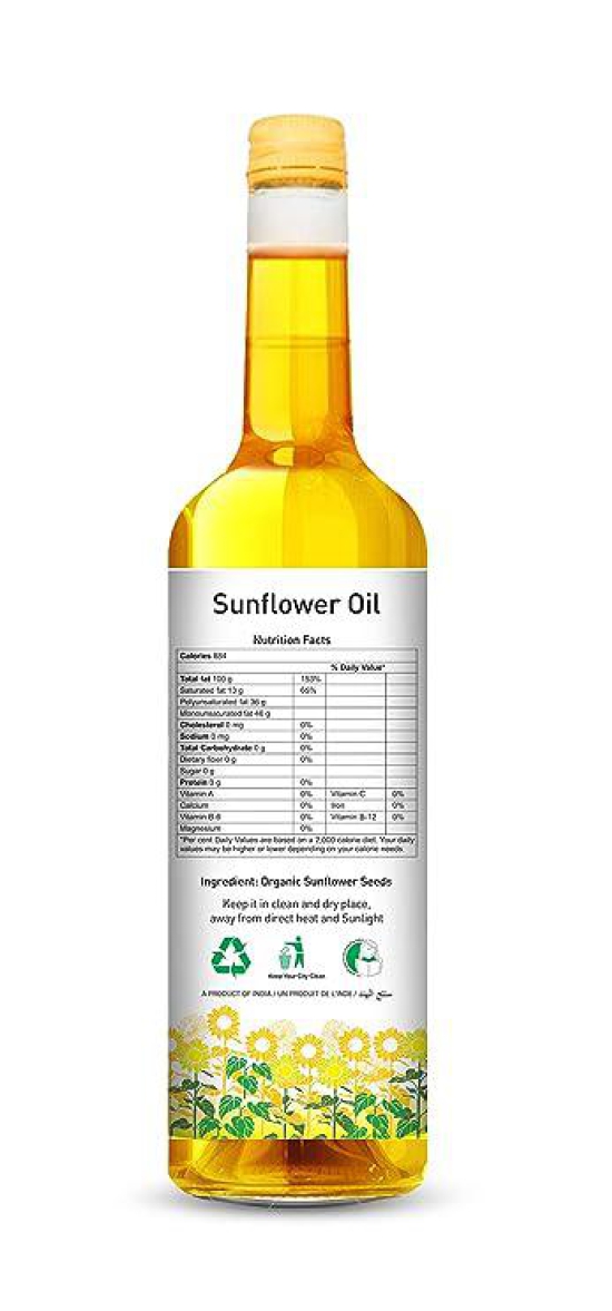 Natureland Organics Sunflower Oil, 1 L