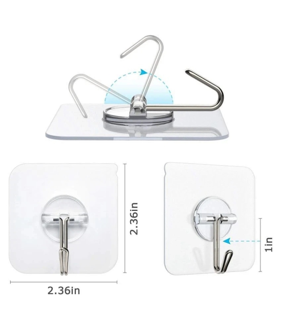 set of 10 Self Adhesive Wall Hanging Hooks Pack of 10, Water Proof 10 Kg Capacity Strong Adhesive Wall Hooks Hanger for Home Kitchen Bathroom, Key Hanger Sticker,Hook Hanger Sticker, Adhesiv