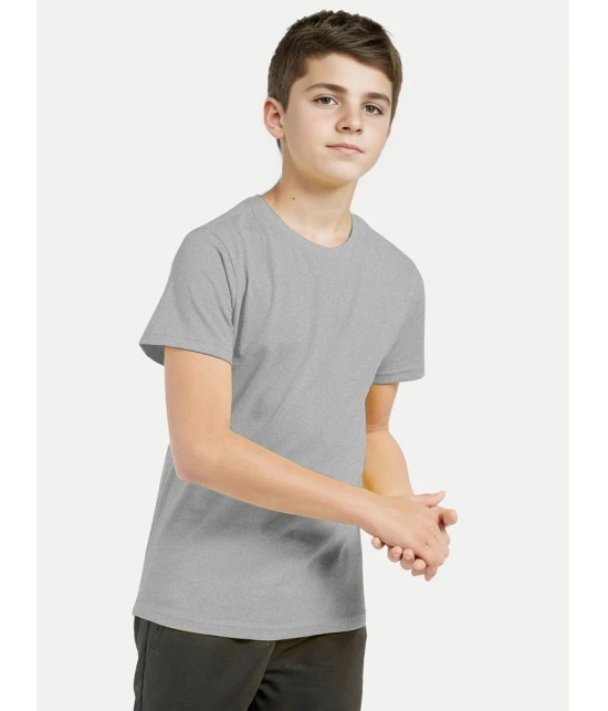 Radprix Grey Cotton Blend Boys T-Shirt ( Pack of 1 ) - None