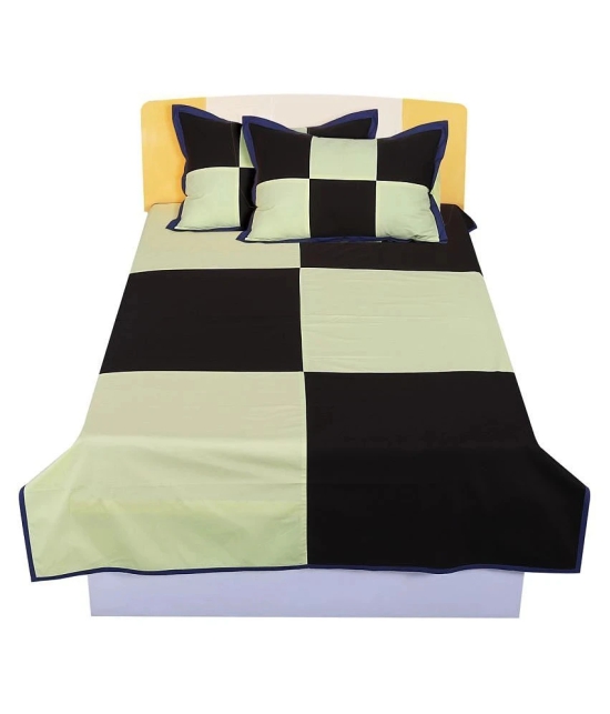 HugsnRugs Single Cotton Bedsheet with 2 Pillow Covers