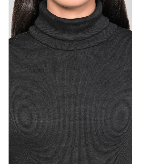 NUEVOSDAMAS Cotton Black Pullovers - Single - L