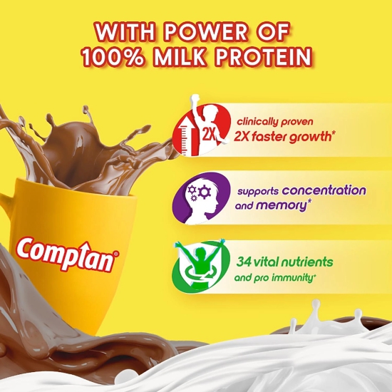 Complan Nutrition & Health Drink - Improves Concentration & Memory, Royale Chocolate Flavour, 500 G Carton