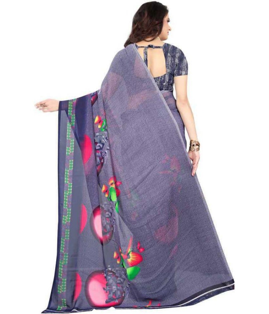 LEELAVATI - Multicolor Georgette Saree With Blouse Piece ( Pack of 2 ) - Multicolor