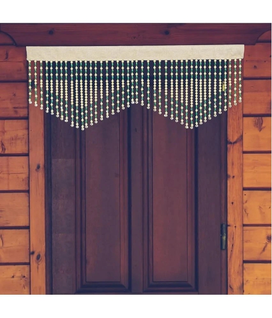 Smart Traders Single Door Beaded String Curtain - Green